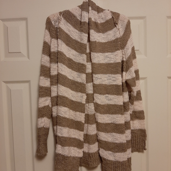 Striped long knit cardigan - Picture 2 of 3